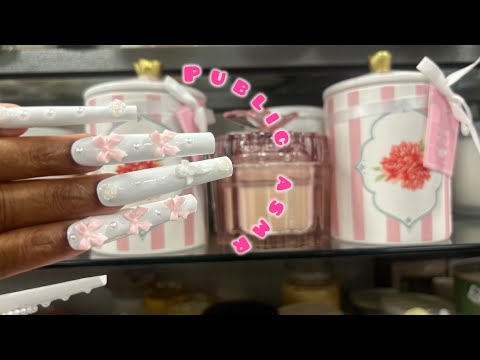 35 Minutes Of Public ASMR In Tj Maxx|Candles,Tag Rubbing,Textured Pillows,Camera Scratching,Mini Mic