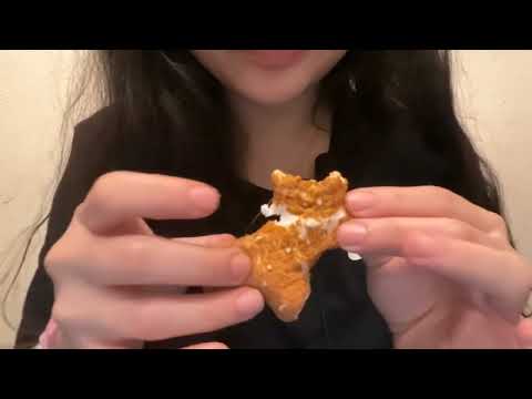 ASMR eating marshmallows || peeps and chocolate ornament (mostly eating noises) 