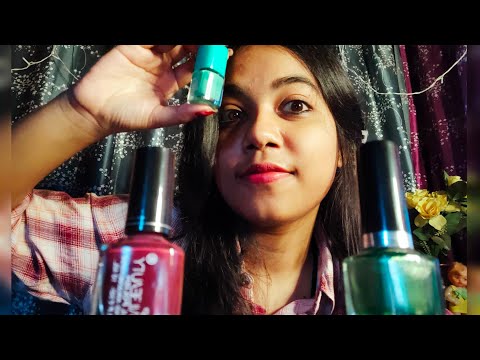 ASMR| DOING YOUR MAKEUP💄USING WRONG PROPS (NAILPOLISH)