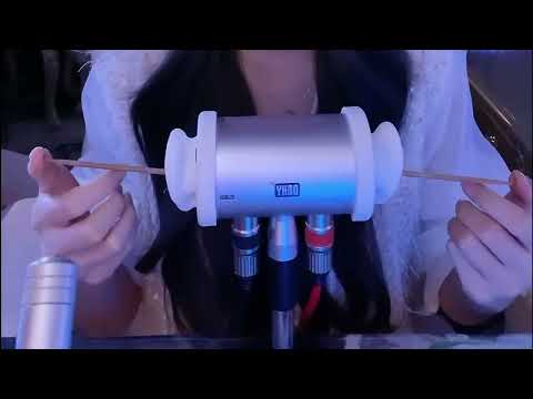 10 Triggers Ear Cleaning ASMR: Feather, Cotton Swabs, Puff & Gloves / 2Hr (No Talking)