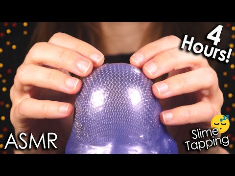 [4 Hours ASMR] Slime Tapping Trigger to Fall Asleep 😴 (No Talking)