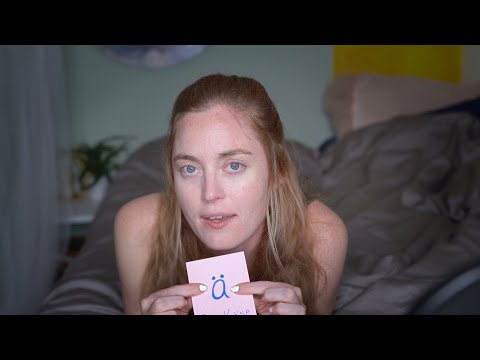 ASMR American Girl bringt dir das deutsche Alphabet bei | Teil 2 | 🔡♥️