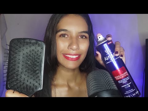 ASMR LAVANDO E CORTANDO SEU CABELO SONS RELAXANTES 💇🏻‍♀️