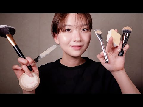 ASMR | 피부화장만 1시간 해주는 메이크업샵(후시녹음)