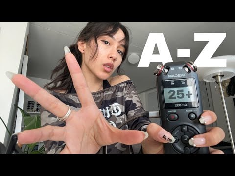 ASMR ☆ 25+ Tascam Triggers from A-Z (the best sounds on tascam)