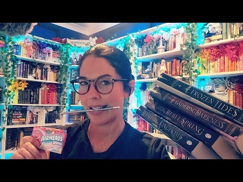 ASMR- Library RP 📚✏️(bookish sounds, pencil noms, typing, light gum chewing- Great For Background!)