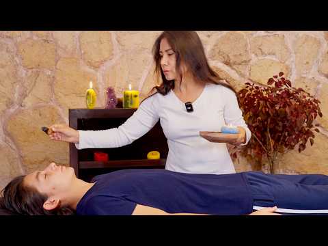 Nelly's soft ASMR whispering & meridian point tapping will help you relax ☺️