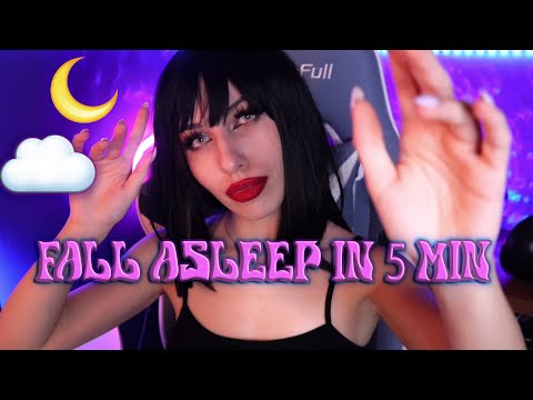 ASMR FOR SLEEP - Slow & Calm Visual Triggers + rain sounds