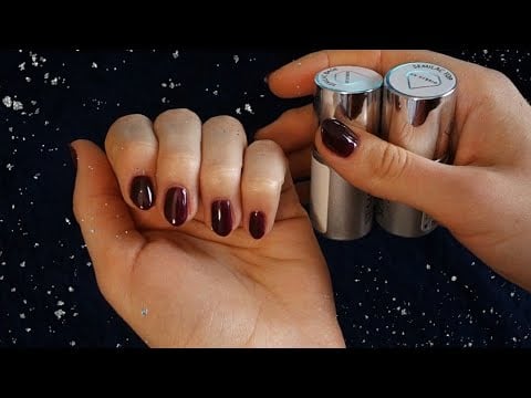 asmr | doing my nails- relaxing gel manicure at home | whispering, tapping and scratching