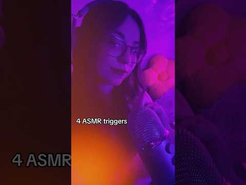 ASMR - 4 triggers [ tapping, scratching, brush, blow ] #notalkingasmr