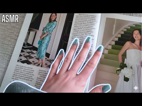 Soft Whispers/Reading Magazine + Page Turning, Tracing and Lightly Tapping Pages (ASMR)