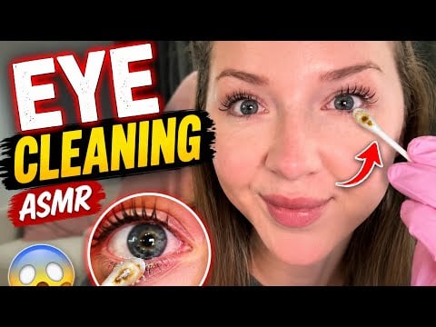 Tingly eye cleaning ASMR  