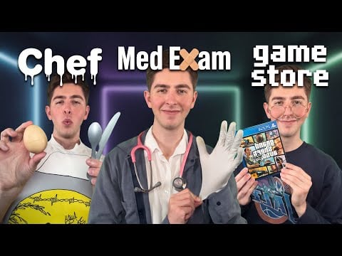 Fast ASMR Roleplays | Chef, Medical Exam, Game Store... AND MORE