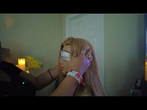 A calming reiki oil massage with relaxing music Background from sleep ASMR head scratching  