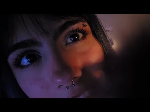 ASMR DE PERTINHO - TOQUES NA TELA E SONS DE BOCA (caseiro)