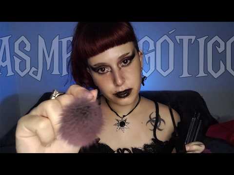 ASMR | Fazendo sua Maquiagem GÓTICA🖤(Personal Attention)
