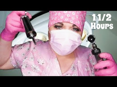 ASMR Ear Cleaning Compilation (Ear Surgery, Ear Exam, Hearing Test, Otoscope, Syringe) Medical RP