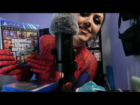 ASMR Spiderman Triggers 🕷️ Soft Spoken, Lip Gloss & Tapping