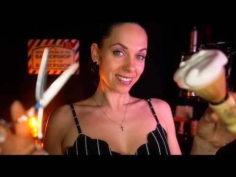 ASMR Realistic Barbershop Roleplay 💈 Haircut, Shave & Scalp Massage (Tingly)