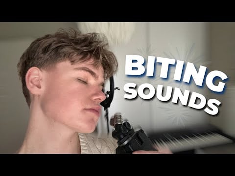 ASMR │ Biting Mouth Sounds With Tascam Mic👄 (Biting Sounds, Cupped, Wet Mouth Sounds, Yapping)