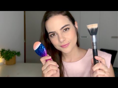 ASMR Maquiando Você 💄 Maquiagem com Sons em Camadas (Layered Sounds) para Dormir e Relaxar 💤