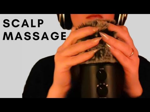 Ultra Relaxing ASMR Scalp and EAR Massage for Sleep 😴Mic Scratching, Rubbing, Visuals | Soft Spoken