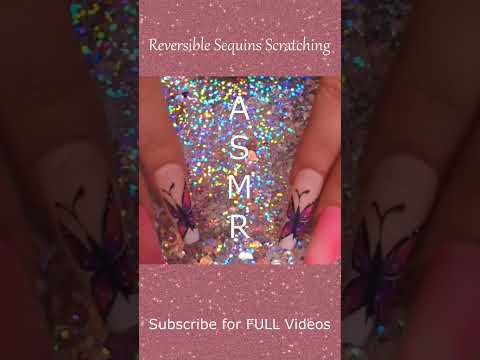 ASMR Reversible Sequins Scratching ❤️ #shorts #asmr