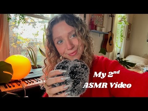 My 2nd ASMR video (mic brushing, nail tapping, hair clipping)