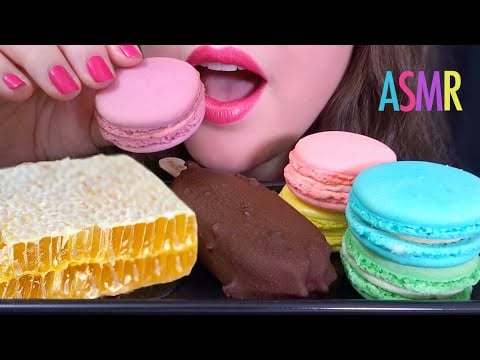 MOST POPULAR FOOD FOR ASMR ~ Honeycomb, Macarons, Magnum Ice Cream Bar