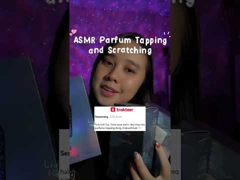 ASMR Tapping and Scratching Bottles Parfume ✨ #asmr #tapping #scratching