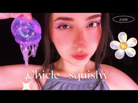 ASMR | Squishy + goma de mascar | Andrea ASMR 🦋💓