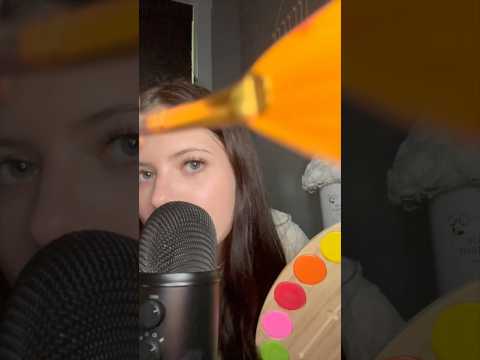 ASMR Painting Your Face🎨 #asmr #mouthsounds #clickywhisper