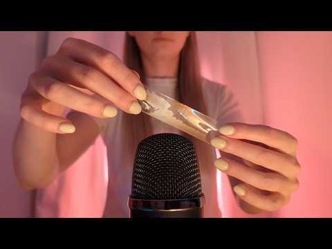 ASMR Sticky Tape & Lint Roller Sounds (Soft Spoken)