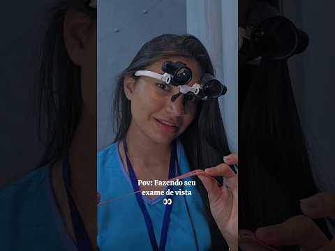 ASMR POSSO FAZER SEU EXAME DE VISTA? 👁 #asmr #viral #asmrvideo