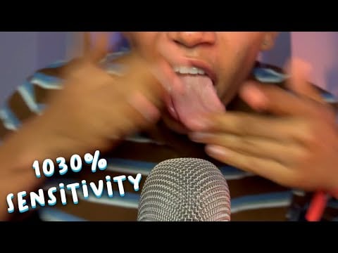 ASMR Wet Mouth Sounds, Hand Sounds, Spit Painting and More !!