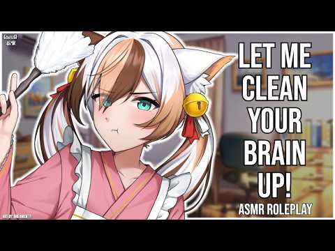3DIO ASMR | Neko Girl Cleans the Sadness out of your Brain 😺🧼| Ear Cleaning & Whispers