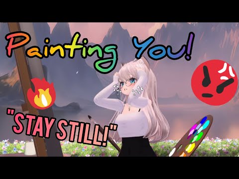 Artist with ANGER ISSUES paints you! | ASMR
