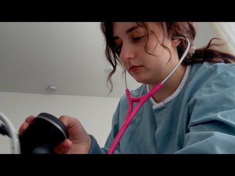 ASMR| You Have a Stomach Bug! Urgent Care Visit ( Medical Roleplay, Physical Exam)