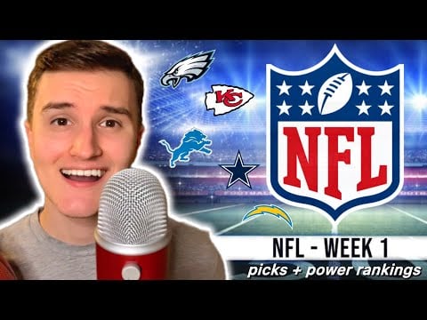 ASMR | Whispering all about The NFL 🏈 (Week 1 Predictions, Power Rankings, etc.)