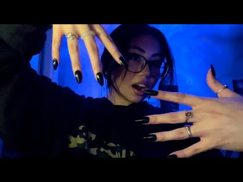 fast hand sounds asmr ᯓ★ (nail tapping + rubbing, palm tapping, ring sounds, finger flutters)