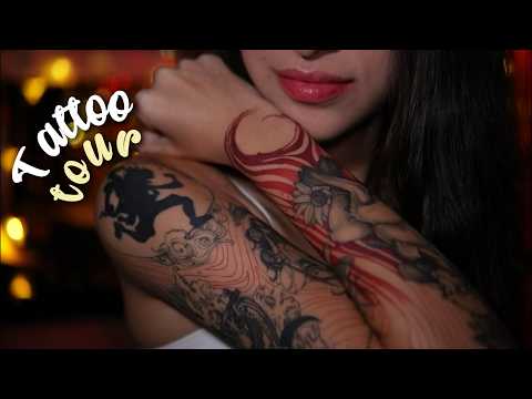 Tour pelas minhas TATUAGENS *ASMR*