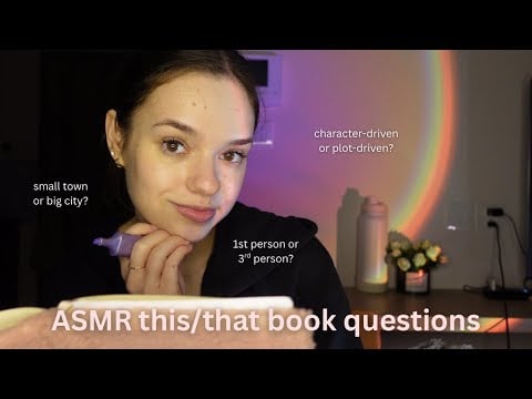 ASMR asking you bookish this or that questions (part 2, with paper ripping sounds)
