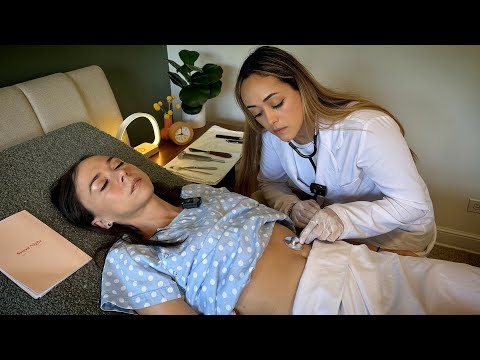 ASMR Medical Exam: DETAILED Abdominal Examination Ft. SweetNight