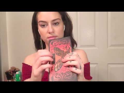 ASMR tapping on beauty products