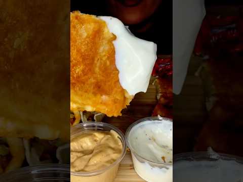 TACO BELL CHEESY BURRITO #asmr #burrito #food #mukbang #eat