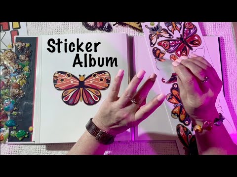 ASMR Sticker Album (No talking) Stickers of springtime! Spring fever!