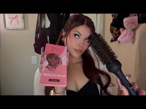 ASMR Sister Roleplay: Finishing Touch Ups! Makeup & Hair ✨🎀🪞 