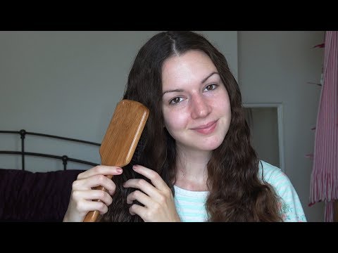 ASMR Hair Brushing w/ Spray Sounds