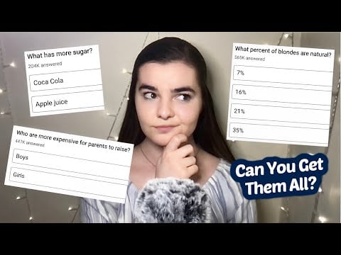 ASMR Whispering Random Multiple-Choice Trivia Questions