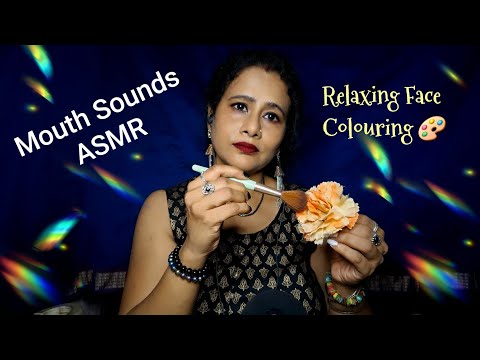 Colouring Your Face 🎨 ASMR Mouth Sounds 👄 Relaxing Personal Attention for Sleep | Asmr Ghosal